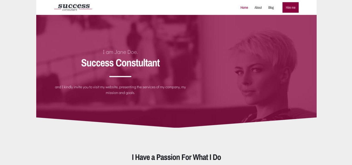 A more formal consultation website example