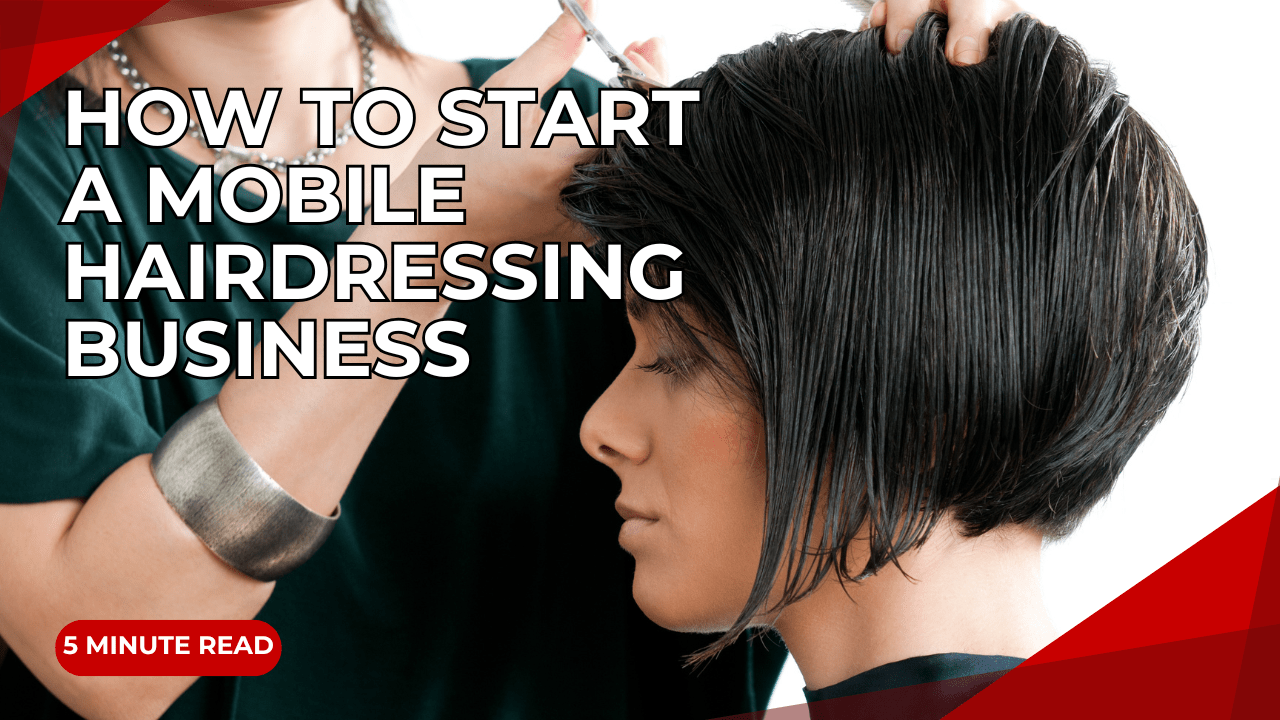 Female hairdresser cutting hair