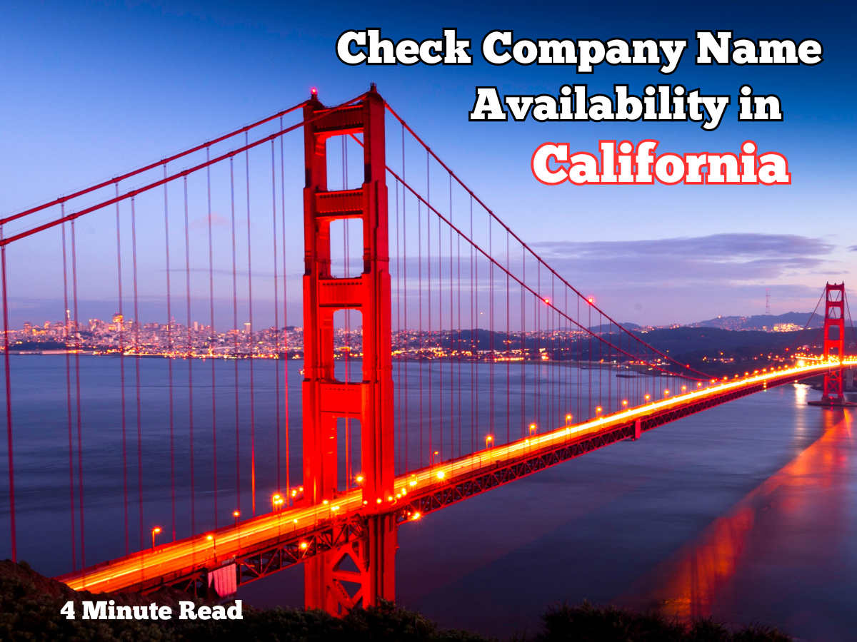 Image for article Check Company Name Availability in California